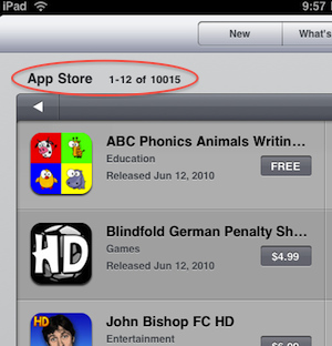 �O����(y��ng)���̵ꔵ(sh��)��(j��)�@ʾ��iPad��(y��ng)���ѽ�(j��ng)ͻ��1�f��